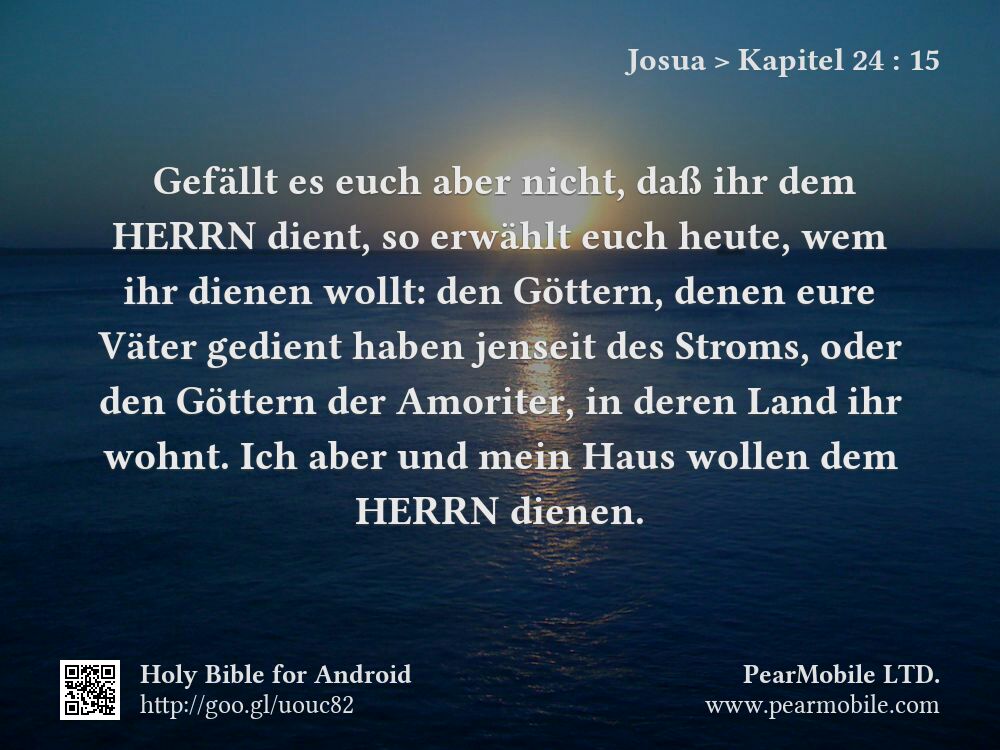 Josua, Kapitel 24:15
